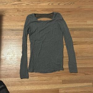 Ribbed open back top